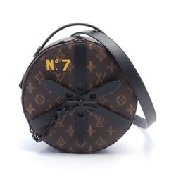 Louis Vuitton LOUIS VUITTON Wheel Box Shoulder Bag Coated Canvas Leather Monogram Men's Women's Brown Black M59706