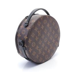 Louis Vuitton LOUIS VUITTON Wheel Box Shoulder Bag Coated Canvas Leather Monogram Men's Women's Brown Black M59706