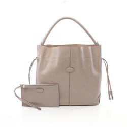 Tod's Di Bag Medium Tote Leather Women's Gray