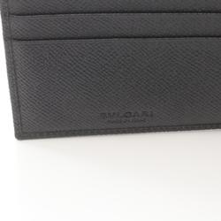 BVLGARI MAN BI-FOLD WALLET LEATHER MEN'S BLACK 30396