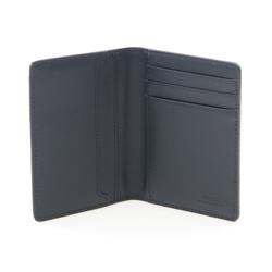 FENDI Diagonal Business Card Holder/Card Case Coated Canvas Leather Men's Navy 7M0349ASICF1O97