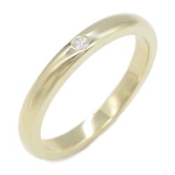 Tiffany & Co. Stacking Band Ring, 18K Yellow Gold, Diamond, Women's, Clear