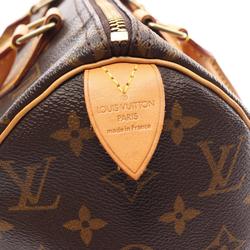 Louis Vuitton Speedy 25 Handbag Bag Coated Canvas Leather Monogram Women's Brown M41109