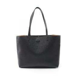 Tory Burch MCGRAW Tote Bag Leather Women's Black 152221001