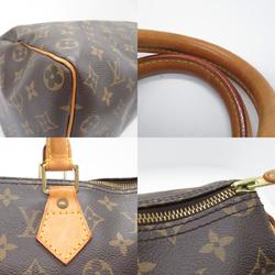 Louis Vuitton Speedy 35 Handbag, Coated Canvas, Monogram, Women's, Brown, M41524