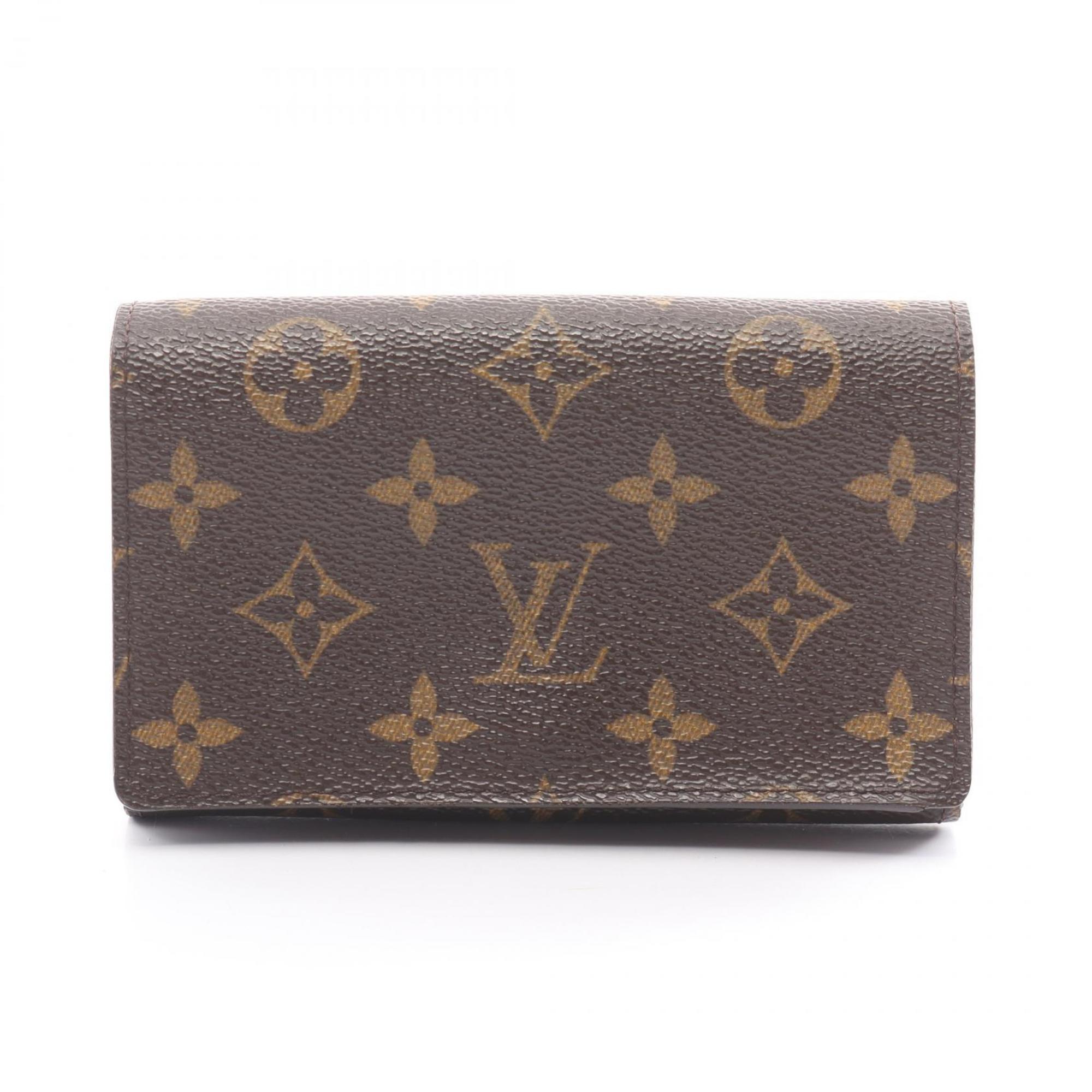 Louis Vuitton LOUIS VUITTON Portemonnay Bi-fold Wallet Coated Canvas Leather Monogram Women's Brown M61730