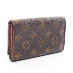 Louis Vuitton LOUIS VUITTON Portemonnay Bi-fold Wallet Coated Canvas Leather Monogram Women's Brown M61730