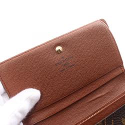 Louis Vuitton LOUIS VUITTON Portemonnay Bi-fold Wallet Coated Canvas Leather Monogram Women's Brown M61730