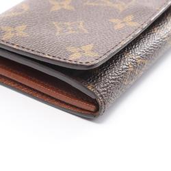 Louis Vuitton LOUIS VUITTON Portemonnay Bi-fold Wallet Coated Canvas Leather Monogram Women's Brown M61730