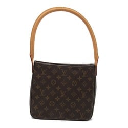 Louis Vuitton LOUIS VUITTON Looping MM Shoulder Bag Coated Canvas Monogram Women's Brown M51146