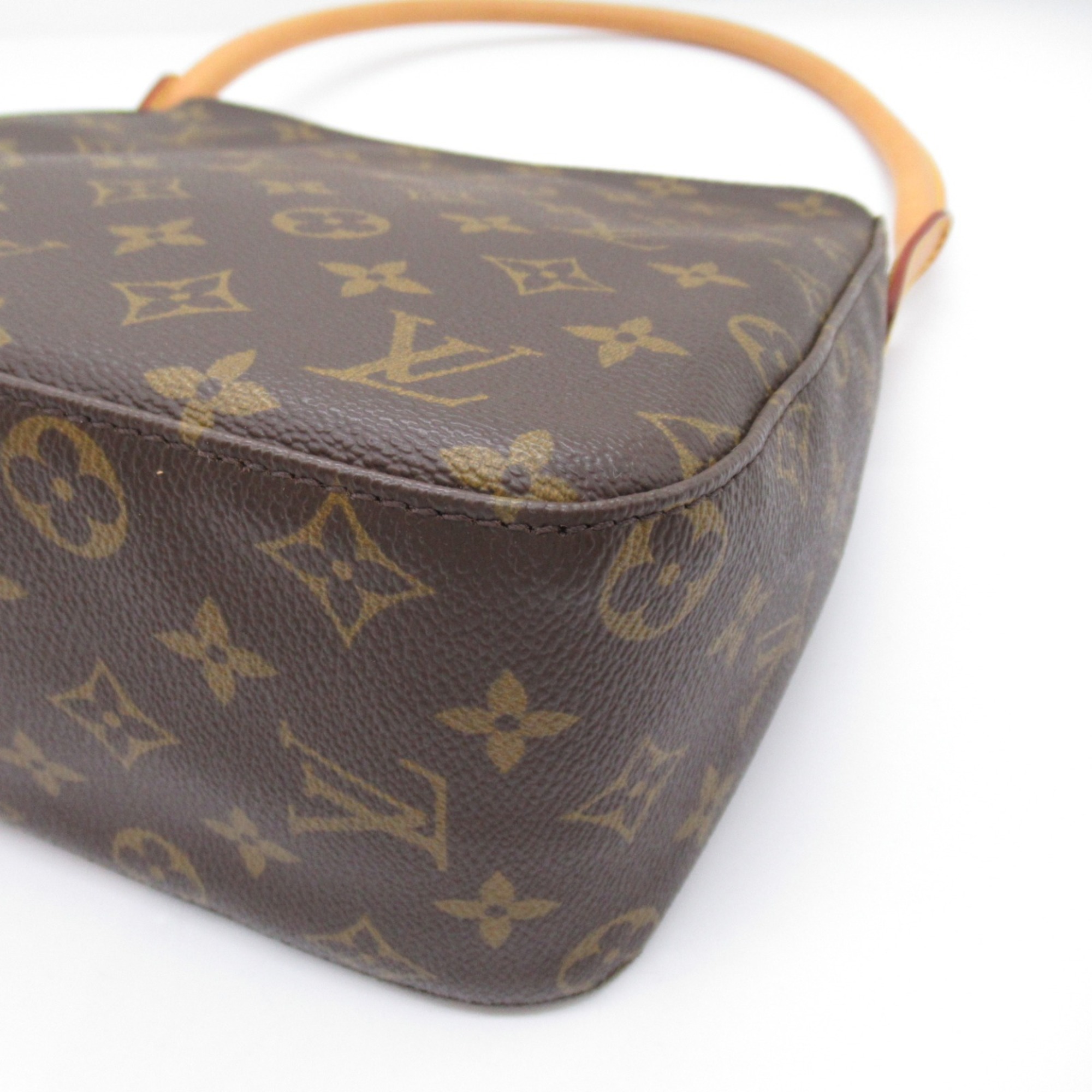 Louis Vuitton LOUIS VUITTON Looping MM Shoulder Bag Coated Canvas Monogram Women's Brown M51146