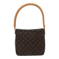 Louis Vuitton LOUIS VUITTON Looping MM Shoulder Bag Coated Canvas Monogram Women's Brown M51146