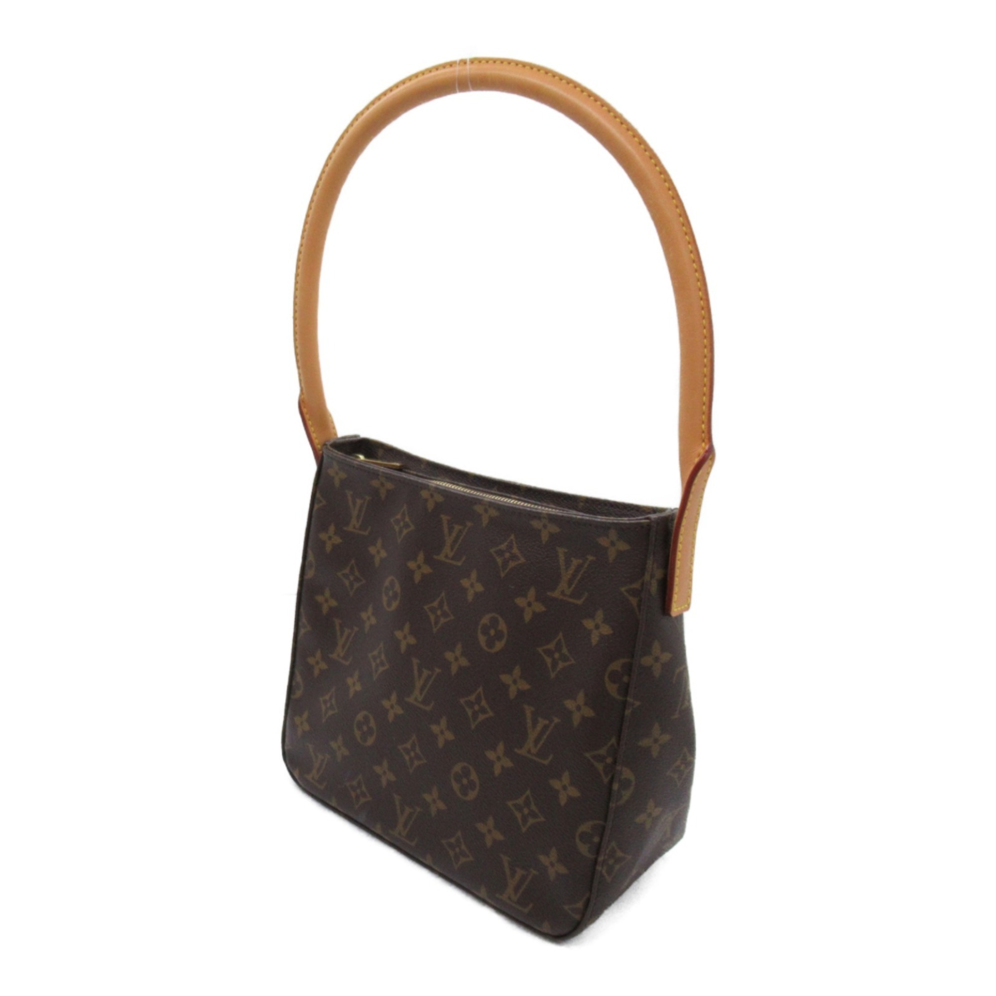 Louis Vuitton LOUIS VUITTON Looping MM Shoulder Bag Coated Canvas Monogram Women's Brown M51146