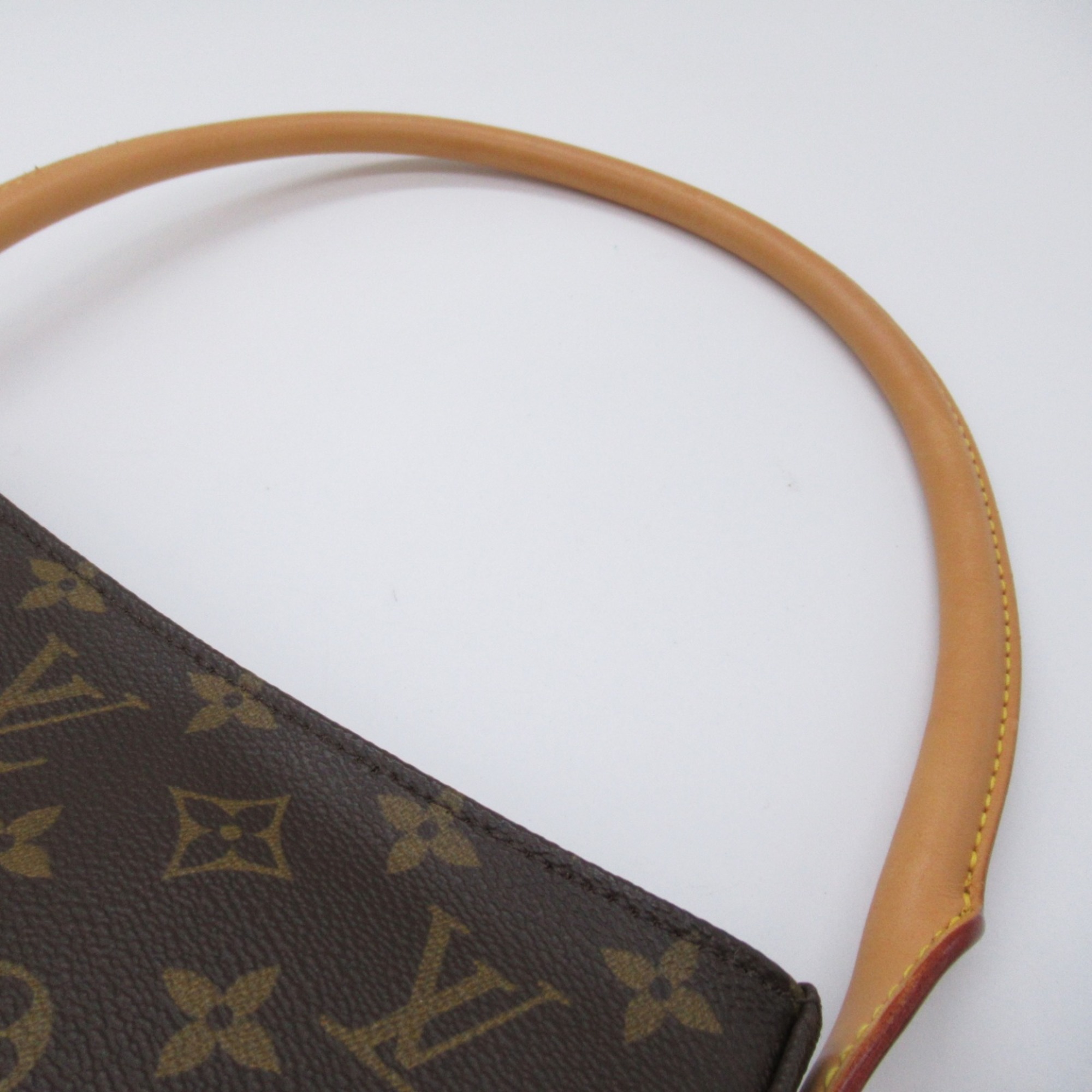 Louis Vuitton LOUIS VUITTON Looping MM Shoulder Bag Coated Canvas Monogram Women's Brown M51146