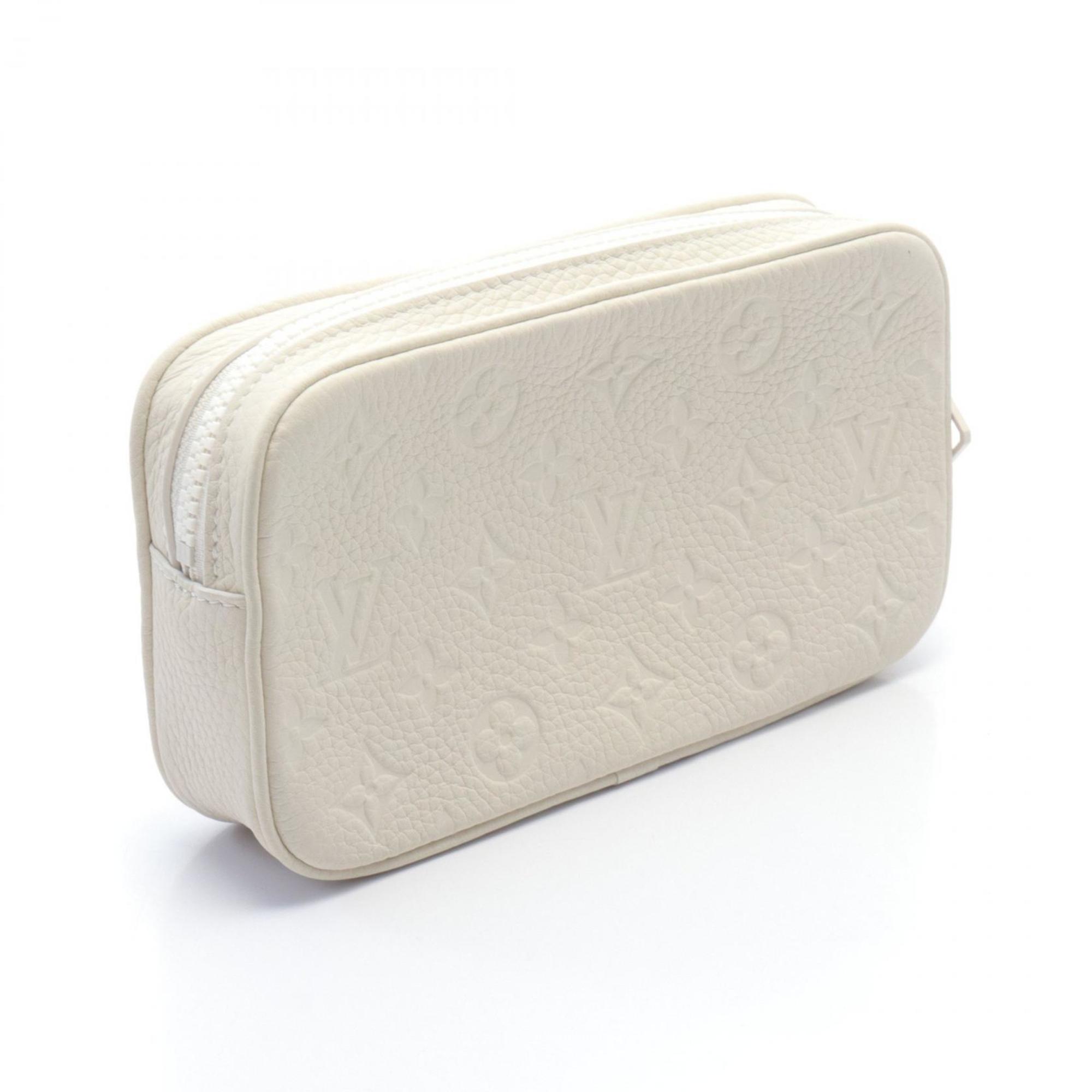 Louis Vuitton LOUIS VUITTON Pochette Volga Second Bag Clutch Leather Monogram Empreinte Women's White M53551