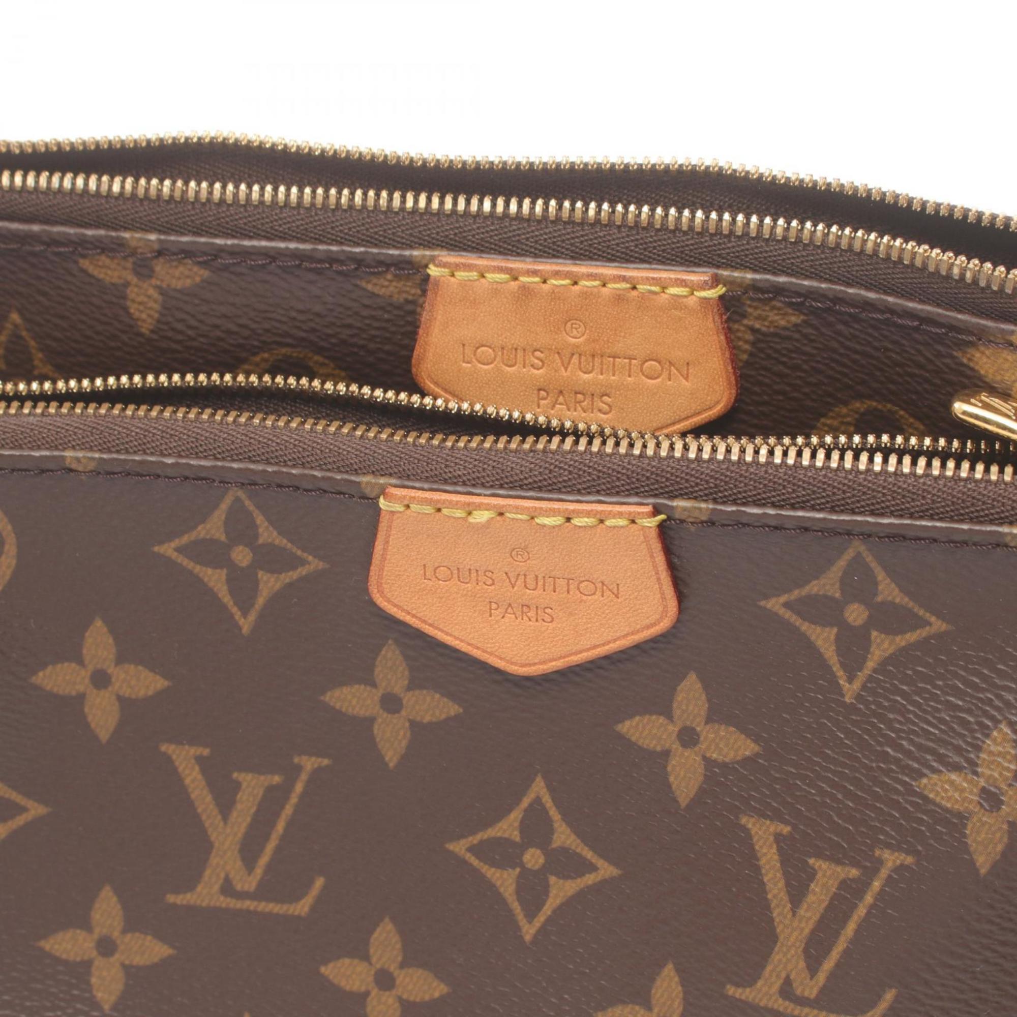 Louis Vuitton LOUIS VUITTON Multi Pochette Accessoires Shoulder Bag Coated Canvas Monogram Women's Brown Khaki M44813