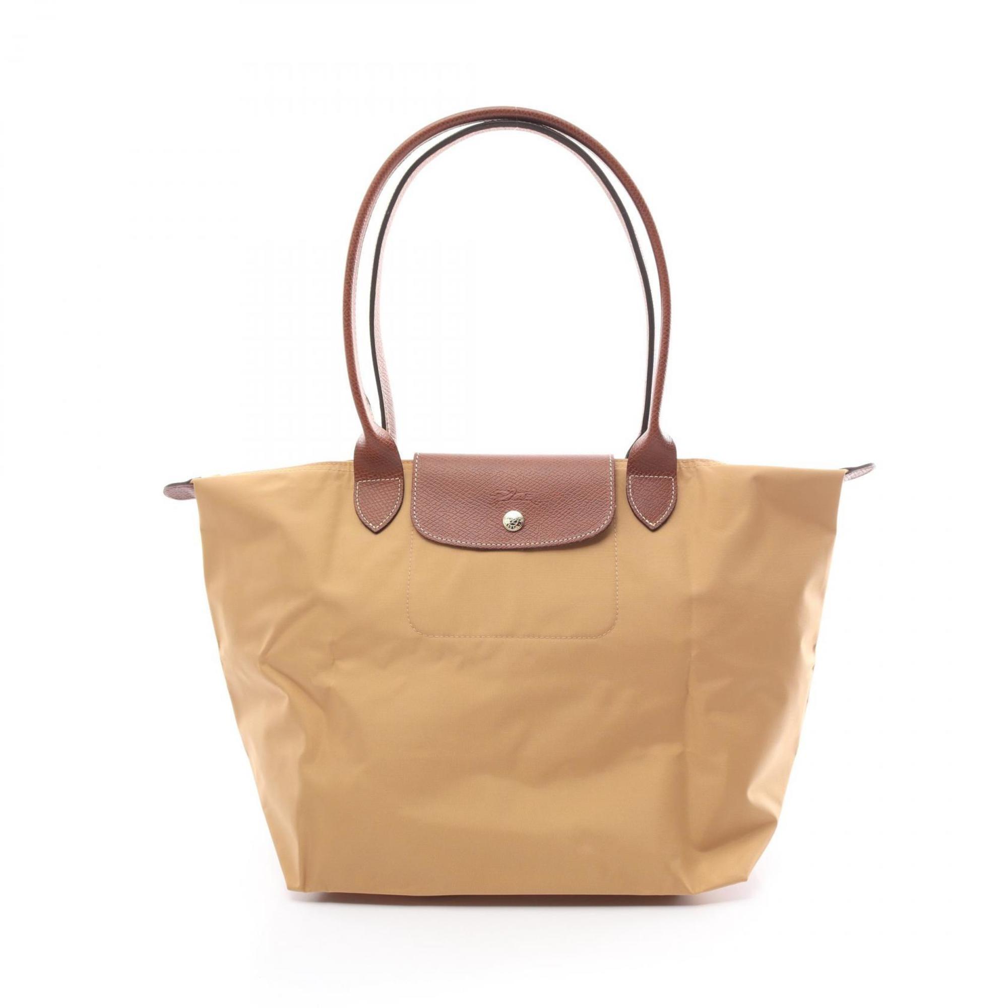 Longchamp Le Pliage Original L Tote Bag, Nylon Leather, Women's, Beige, L1899089P86