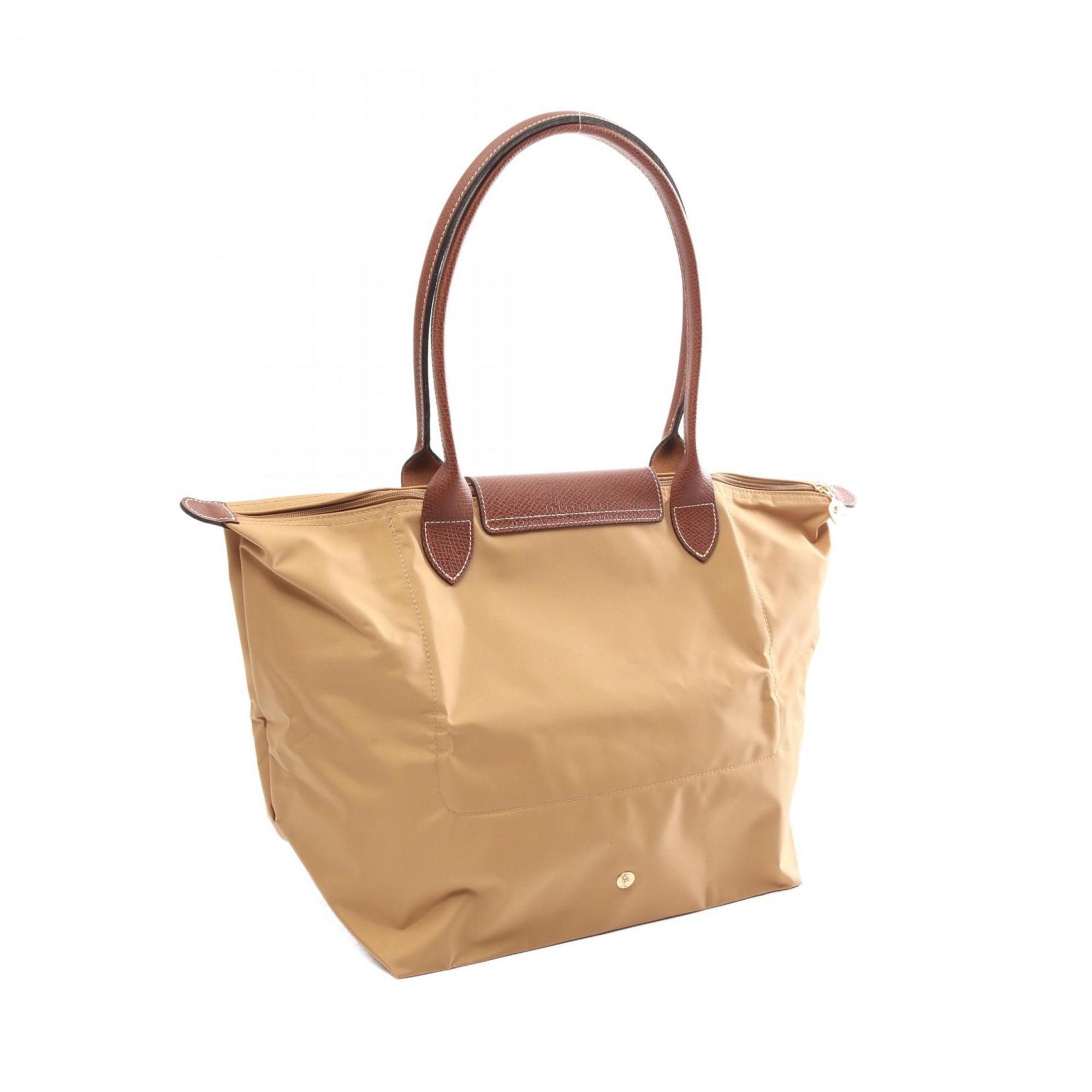 Longchamp Le Pliage Original L Tote Bag, Nylon Leather, Women's, Beige, L1899089P86