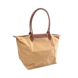 Longchamp Le Pliage Original L Tote Bag, Nylon Leather, Women's, Beige, L1899089P86