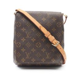 Louis Vuitton Musette Salsa Short Strap Monogram Shoulder Bag Coated Canvas Leather Women's Brown M51258