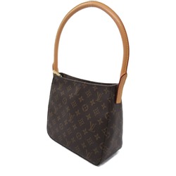 Louis Vuitton LOUIS VUITTON Looping MM Shoulder Bag Coated Canvas Monogram Women's Brown M51146