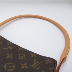 Louis Vuitton LOUIS VUITTON Looping MM Shoulder Bag Coated Canvas Monogram Women's Brown M51146