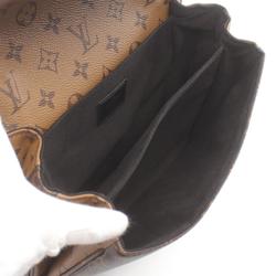 Louis Vuitton Metis MM Pochette Handbag, Coated Canvas, Leather, Monogram Reverse, Women's, Brown, Black, M44876