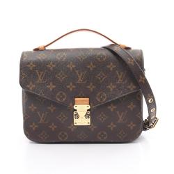 Louis Vuitton Metis MM Pochette Handbag, Coated Canvas, Leather, Monogram, Women's, Brown, M44875