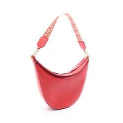 LOEWE Luna Shoulder Bag Leather Women's Red