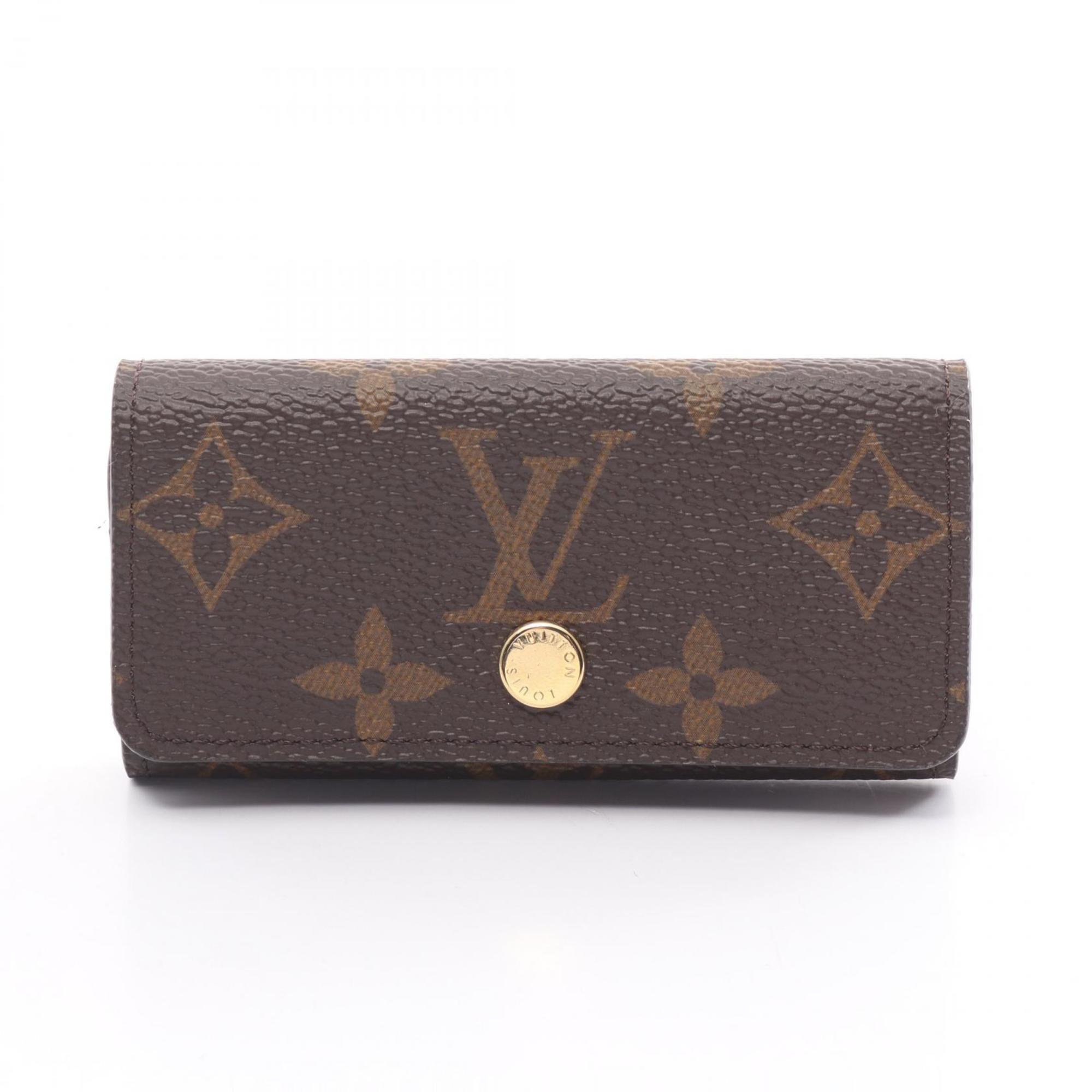 Louis Vuitton LOUIS VUITTON Multicle 4 Key Case Coated Canvas Monogram Women's Brown M69517