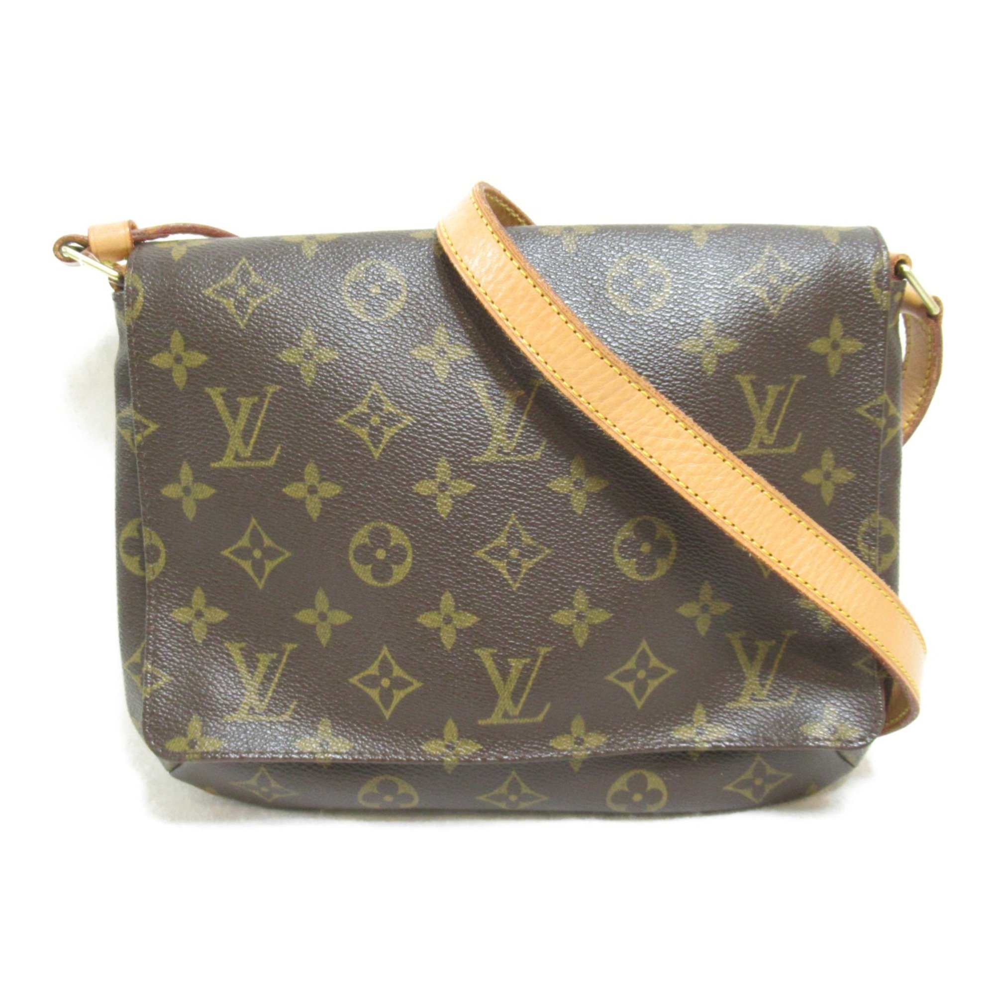 Louis Vuitton Musette Tango Long Shoulder Bag, Coated Canvas, Monogram, Women's, Brown, M51388