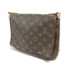 Louis Vuitton Musette Tango Long Shoulder Bag, Coated Canvas, Monogram, Women's, Brown, M51388