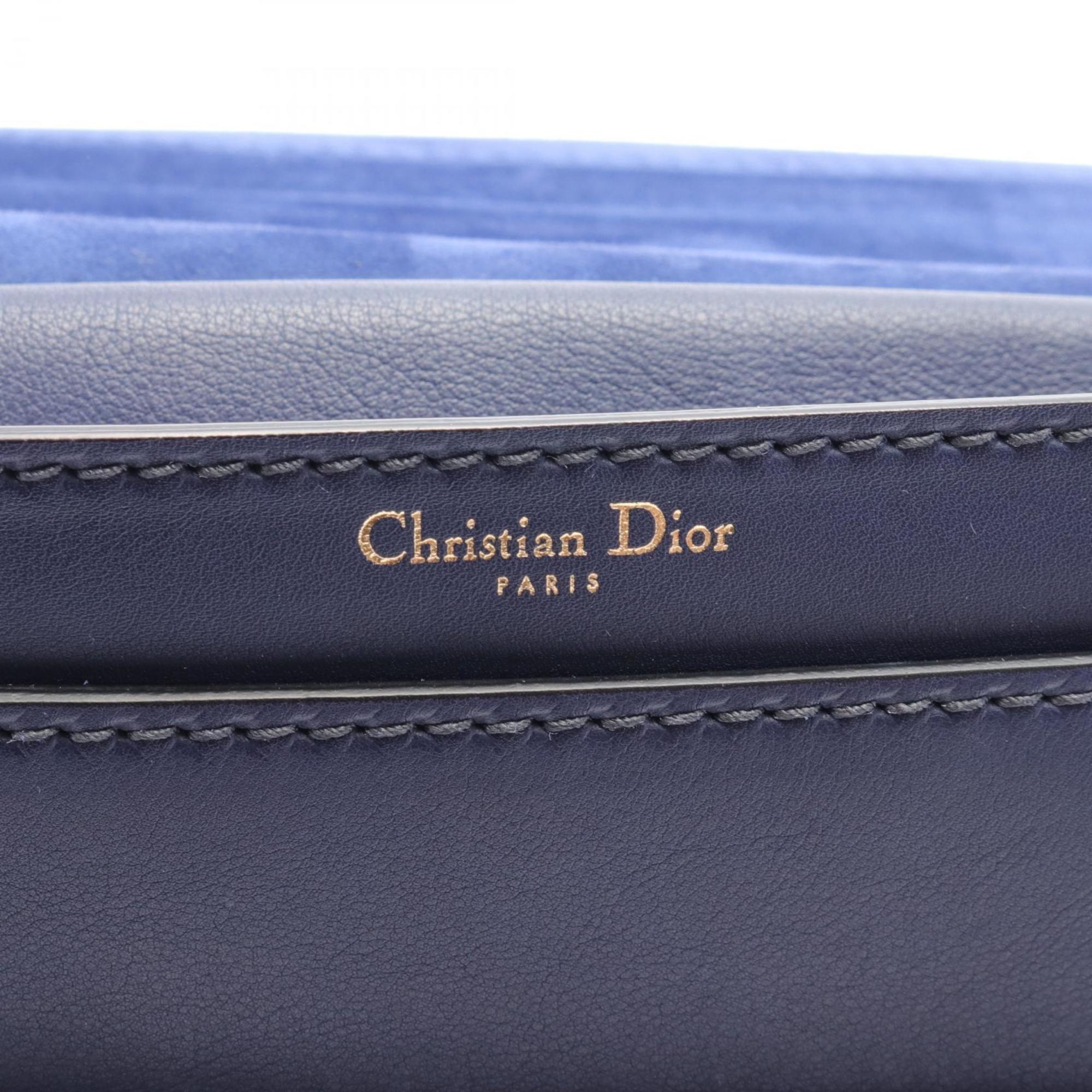 Christian Dior Dior J'ADIOR Shoulder Bag Leather Women's Navy