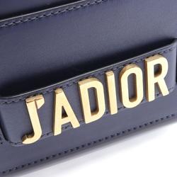 Christian Dior Dior J'ADIOR Shoulder Bag Leather Women's Navy