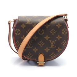 Louis Vuitton LOUIS VUITTON Tan Blanc Shoulder Bag Coated Canvas Leather Monogram Women's Brown M51179