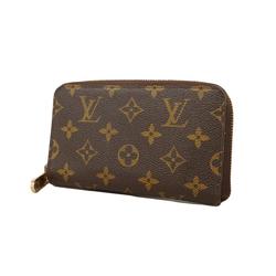 Louis Vuitton Wallet Monogram Zippy Compact M40499 Brown Men's Women's