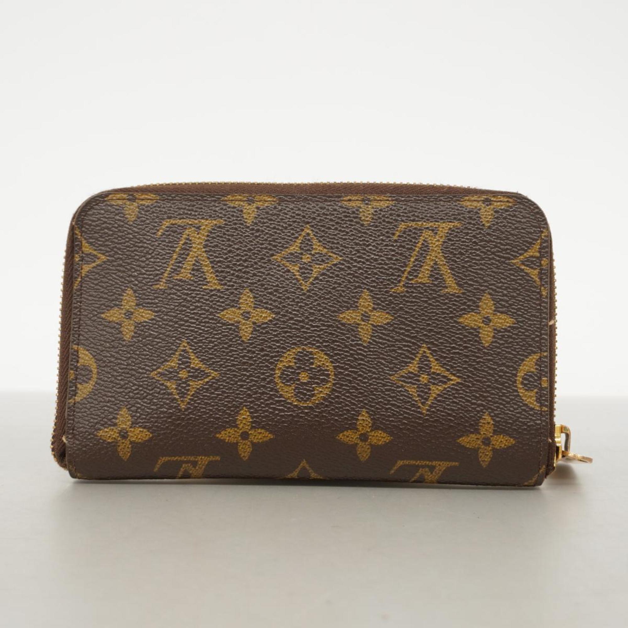 Louis Vuitton Wallet Monogram Zippy Compact M40499 Brown Men's Women's