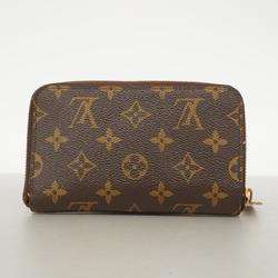 Louis Vuitton Wallet Monogram Zippy Compact M40499 Brown Men's Women's