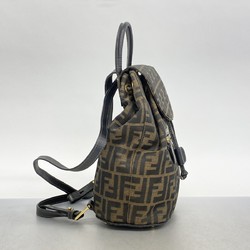 Fendi Backpack/Daypack Zucca Nylon Canvas Brown Women's