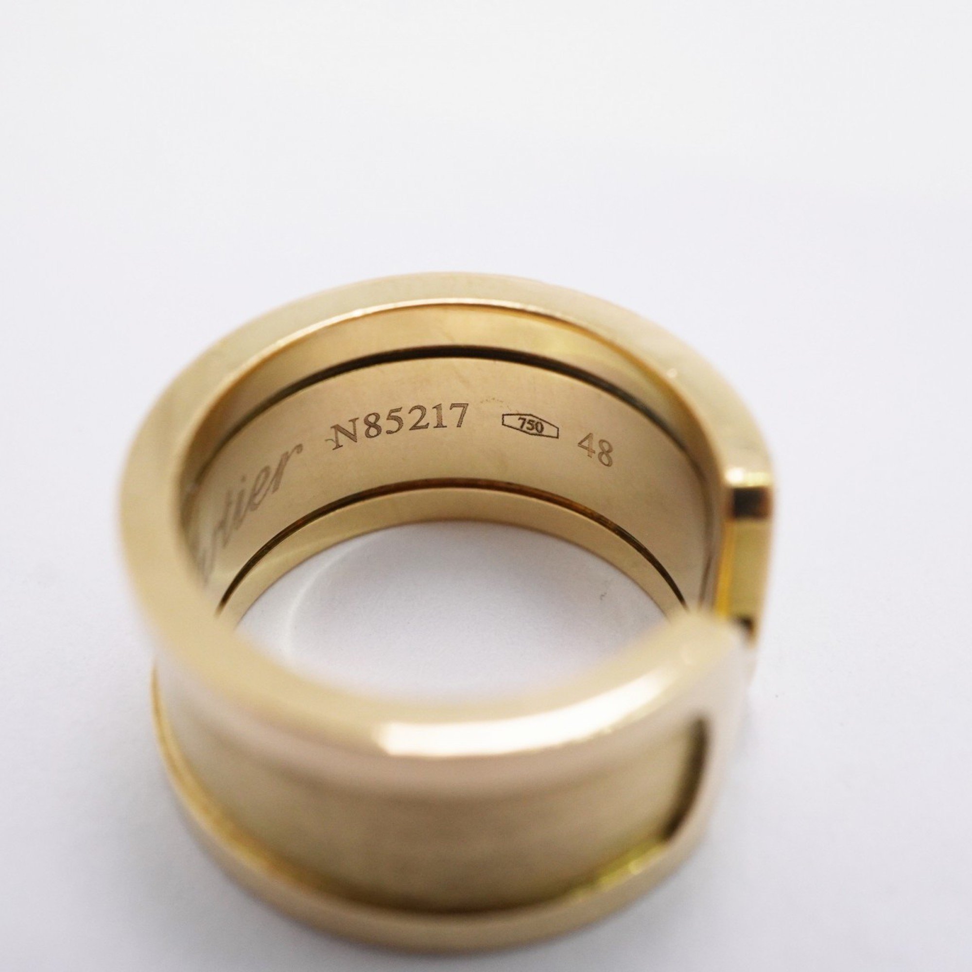 Cartier Ring 2C K18YG Yellow Gold Size 8.5 Ladies