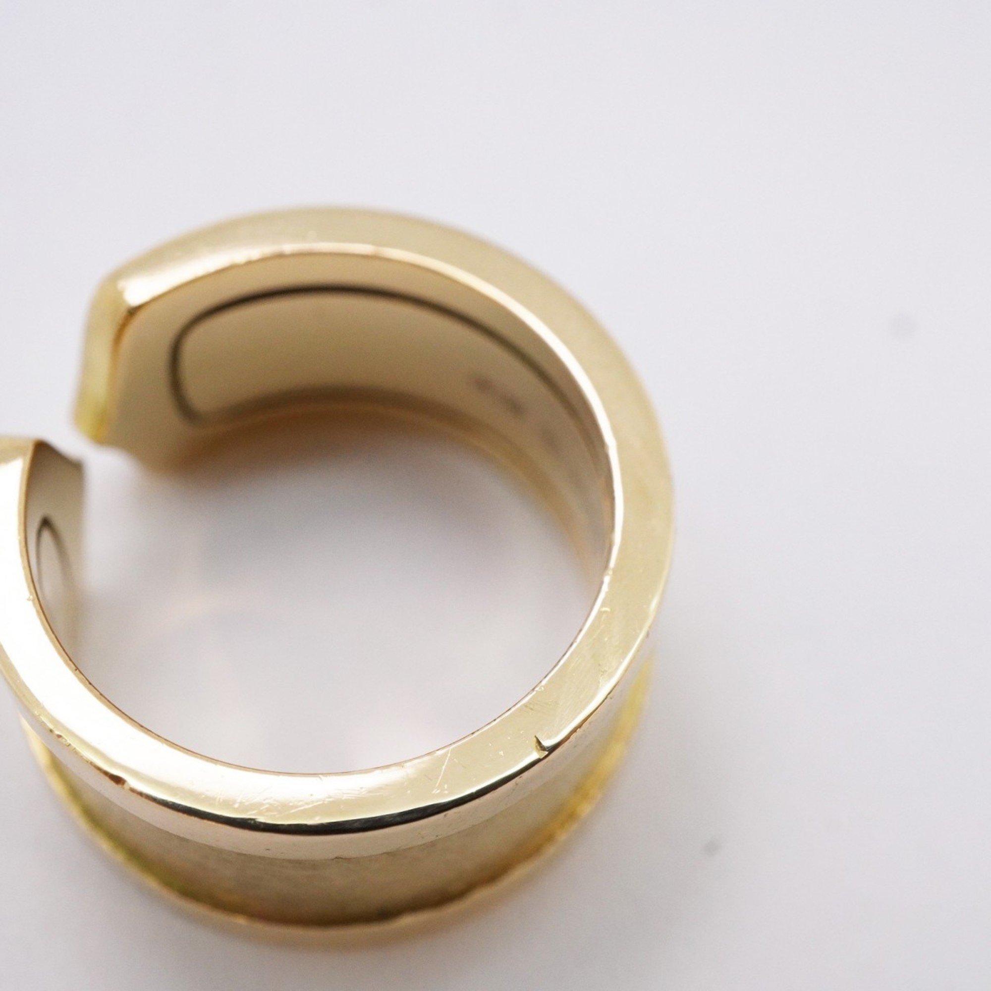 Cartier Ring 2C K18YG Yellow Gold Size 8.5 Ladies