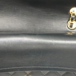 Chanel Shoulder Bag Matelasse Lambskin Black Women's