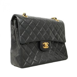 Chanel Shoulder Bag Matelasse Lambskin Black Women's