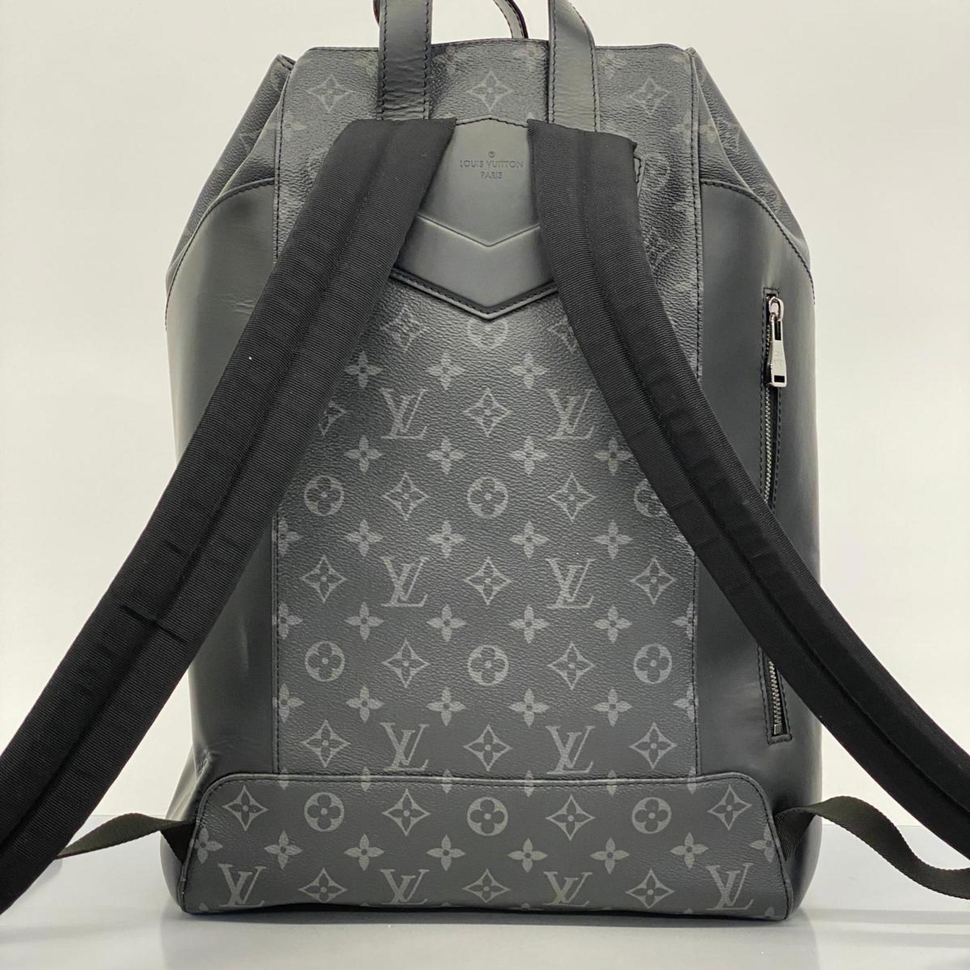 Louis Vuitton Backpack Monogram Eclipse Explorer M40527 Black Men's