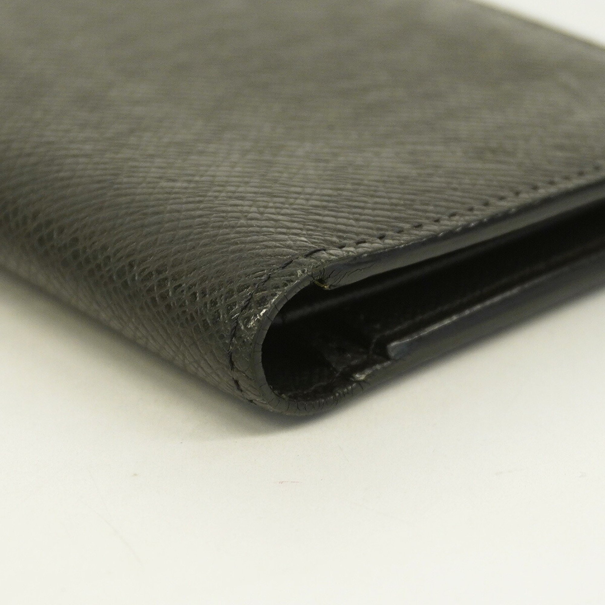 Louis Vuitton Long Wallet Taiga Portefeuilleron M30541 Noir Men's