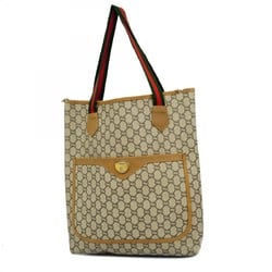 Gucci Tote Bag GG Plus Sherry Line Brown Women's