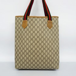 Gucci Tote Bag GG Plus Sherry Line Brown Women's