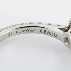 Cartier Solitaire Destine Half Eternity Ring Diamond 0.52ct Size 10 Ladies