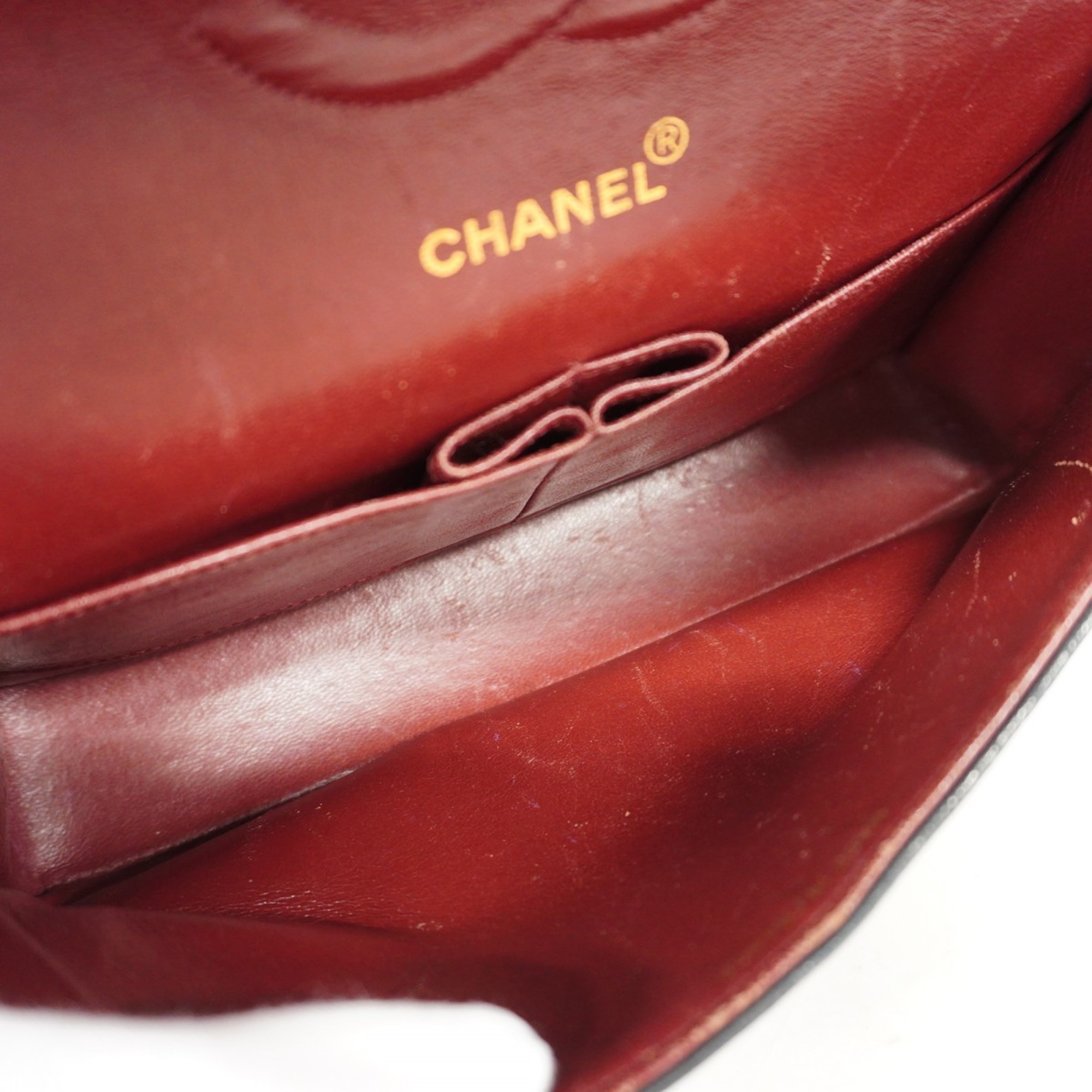 Chanel Shoulder Bag Matelasse Lambskin Black Women's