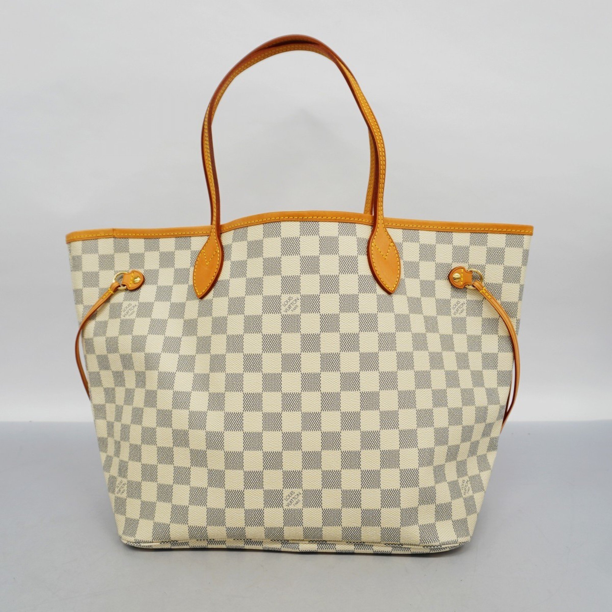 Louis Vuitton Tote Bag Damier Azur Neverfull MM N51107 White Women's